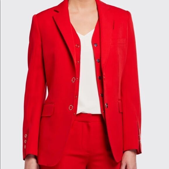 Burberry Women’s Red Ornella Jacket, NWT - Picture 1 of 13